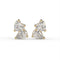 Heart Cluster Stud Earrings