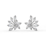 Marquise Floral Stud Earrings