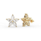 Marquise Star Stud Earrings