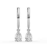 Pear Huggie Drop Earrings