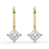 Princess Leverback Drop Earrings