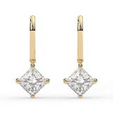 Princess Leverback Drop Earrings