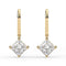 Princess Leverback Drop Earrings