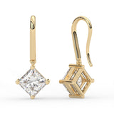 Princess Leverback Drop Earrings