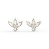 Marquise Leaf Stud Earrings