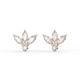 Marquise Leaf Stud Earrings