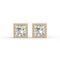 Princess Bezel Stud Earrings