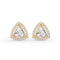 Trillion Halo Stud Earrings