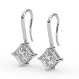 Princess Leverback Drop Earrings