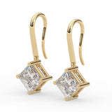 Princess Leverback Drop Earrings
