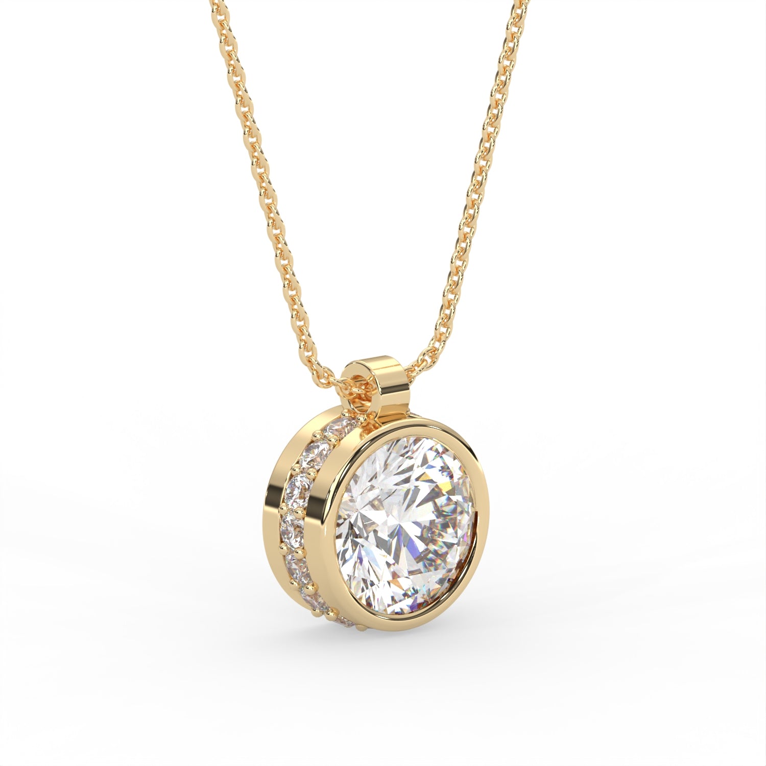 Round Bezel Pendant