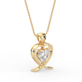 Heart Solitaire Pendant