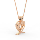 Heart Solitaire Pendant