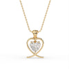 Heart Solitaire Pendant