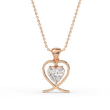 Heart Solitaire Pendant