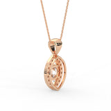 Round Open Teardrop Pendant