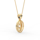 Round Open Teardrop Pendant