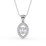 Round Open Teardrop Pendant