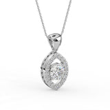 Round Open Teardrop Pendant