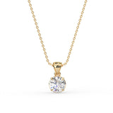 Round Solitaire Pendant