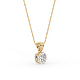 Round Solitaire Pendant