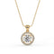 Round Halo Pendant