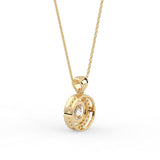 Round Halo Pendant