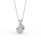 Round Halo Pendant