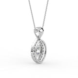 Round Open Teardrop Pendant